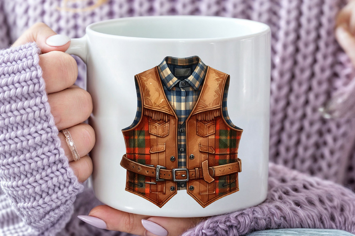 Watercolor Cowboy Autumn Clipart, an Illustration by Rose Art (Photo 6 of 7)