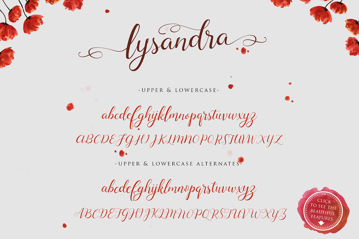 Lysandra Beauty Font preview 7