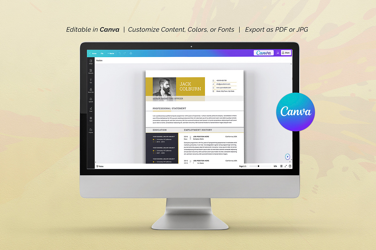 Resume/CV Template, a Resume Template by DesignDevisers (Photo 7 of 10)