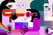 Social Media And Communication Apps, a Person Illustration by danjazzia (Thumbnail 2 of 2)