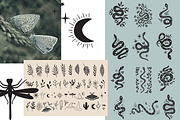 Celestial Magic Snakes. Boho Arts., an Illustration by Naty Art (Thumbnail 2 of 9)