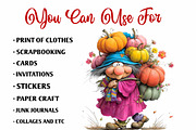 Whimsical Ugly Witch Clipart Bundle, a Person Illustration by fashionaddict (Thumbnail 6 of 7)
