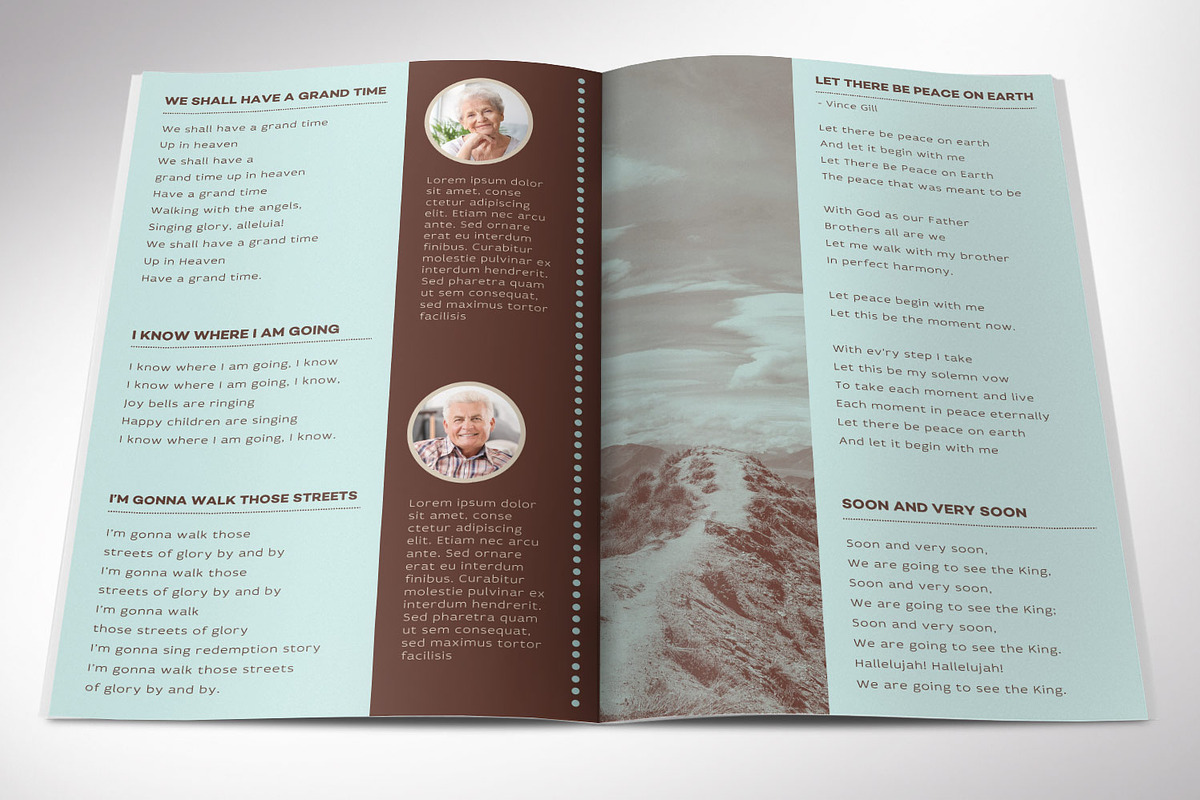 Circles Funeral Program Word 8 Pages, a Brochure Template by Godserv Designs (Photo 4 of 10)