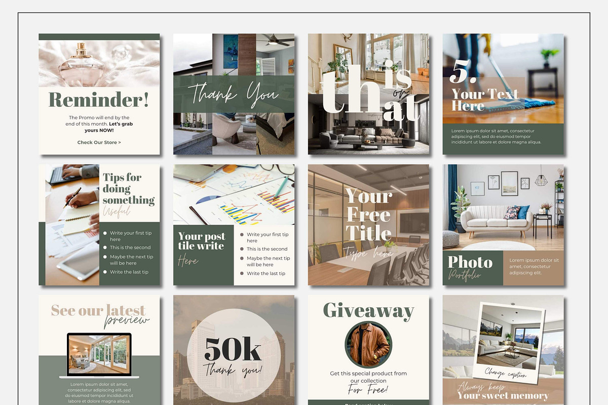 Natural Earth Instagram Template, a Social Media Template by Everyday Perfection (Photo 5 of 8)