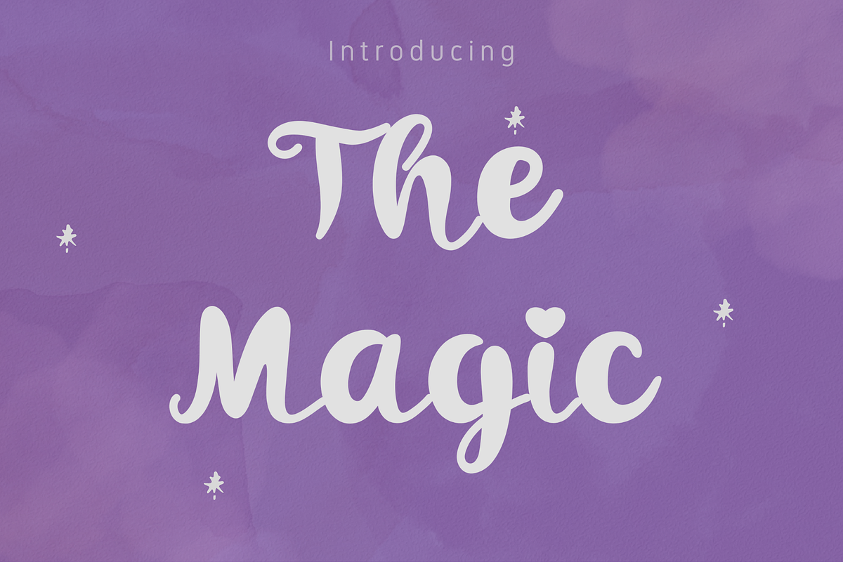 The Magic Font, a Script Font by Cutie_Kate_Studio (Photo 1 of 13)