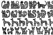 Vintage Animals and Fish Folk Art, an Illustration by devastd (Thumbnail 7 of 30)