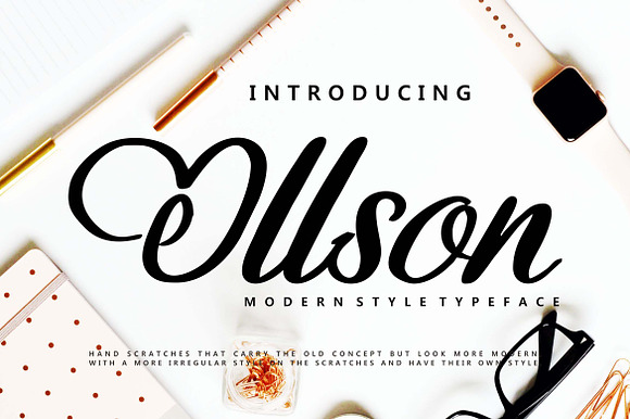 Ollson Modern Style Typeface