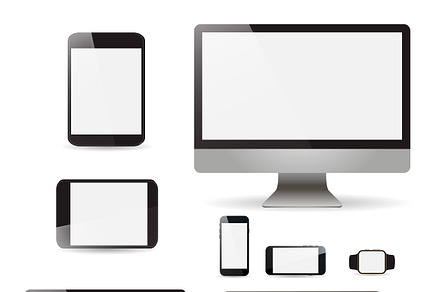Mockup set realistic