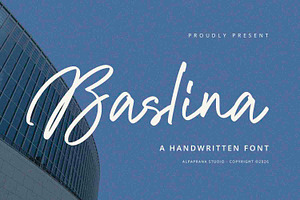 Baslina - Handwritten Font