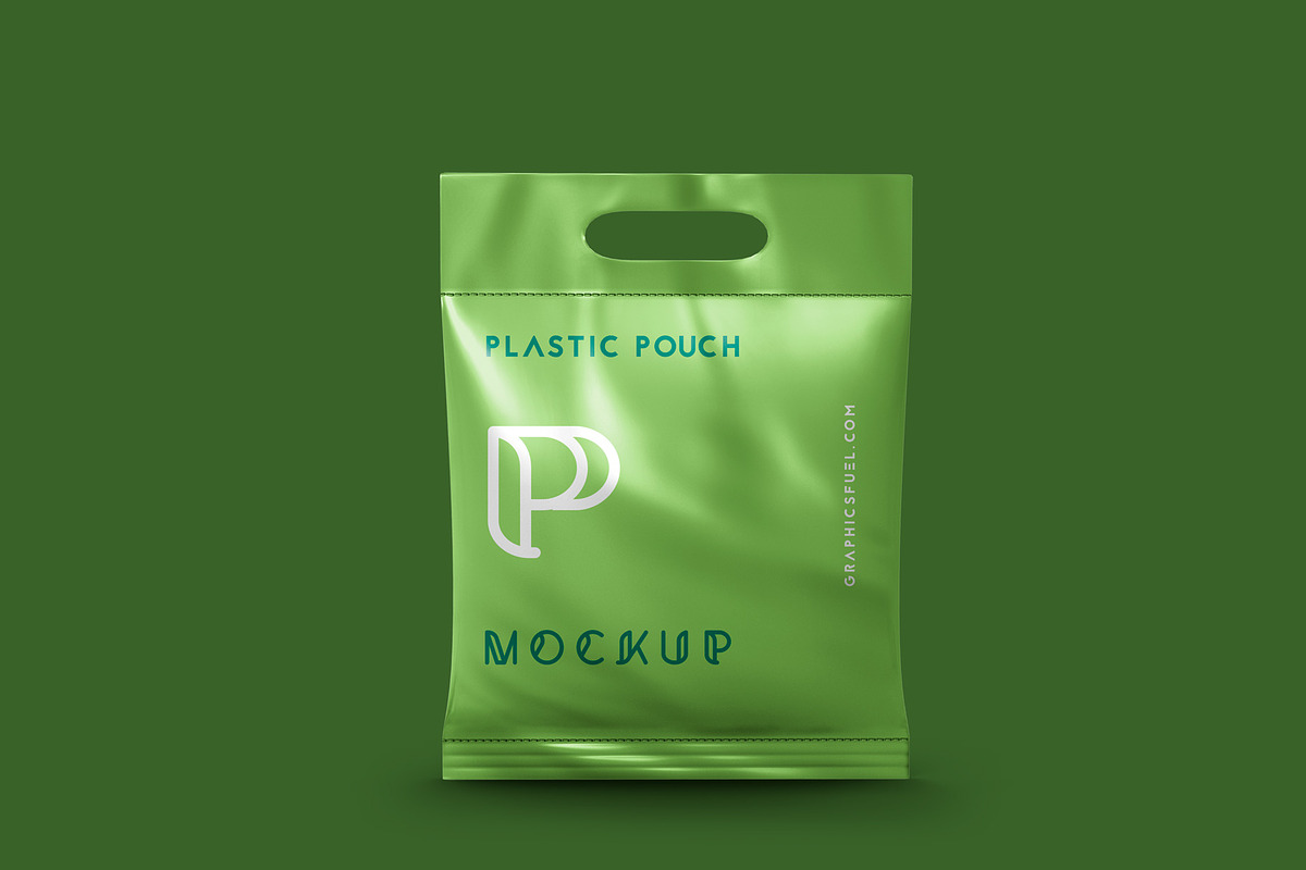 Packaging Plastic Pouch Mockups, a Cups & Container Mockup by Graphicsfuel