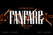 Fanfare - Serif font, a Serif Font by mahstudios (Thumbnail 1 of 8)