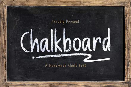 Chalk Board - A Handmade Chalk Font, a Font by StringLabs