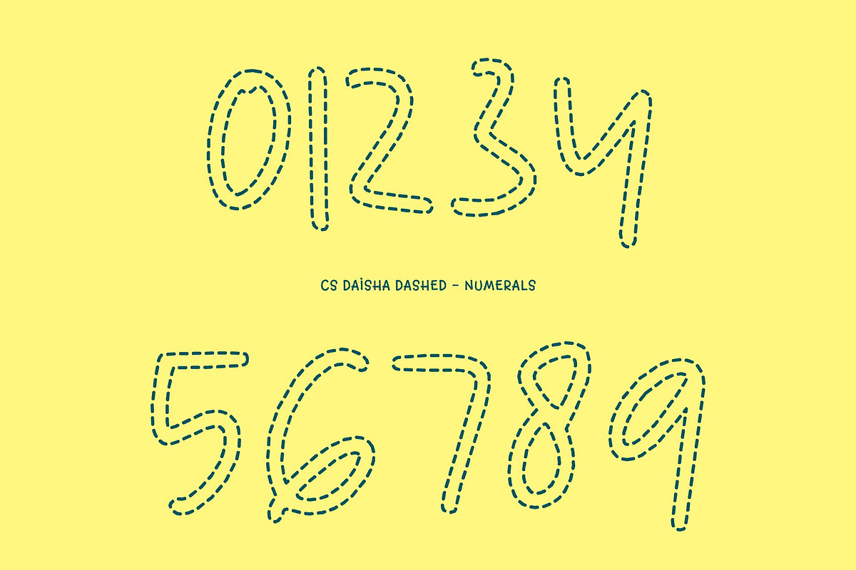 CS Daisha Dashed, a Script Font by Craft Supply Co. (Photo 6 of 8)