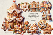 Christmas Gingerbread Clipart, a Food Illustration by Vasmila (Thumbnail 1 of 6)