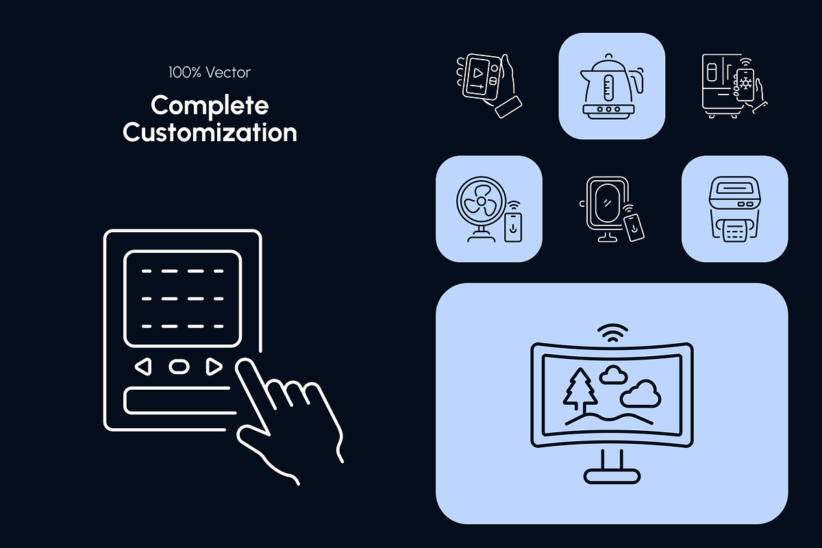 Tech Gadget Icon Set, an Outline Icon by Prosymbols (Photo 5 of 8)