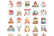 Christmas Time clipart, an Illustration by CraftCrateShop (Thumbnail 2 of 5)