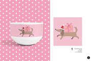 Christmas Dachshund Patterns, an Illustration by Andrea Liesert (Thumbnail 5 of 7)