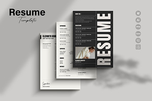 Resume - CV - Template _Word & Canva, a Resume Template by TemplateFolio-Shop