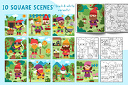 Funny dwarfs clipart and designs, an Object Graphic by Lexi Claus (Thumbnail 4 of 9)