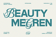 Megren - Combination Font, a Sans Serif Font by Zarma Type (Thumbnail 1 of 13)