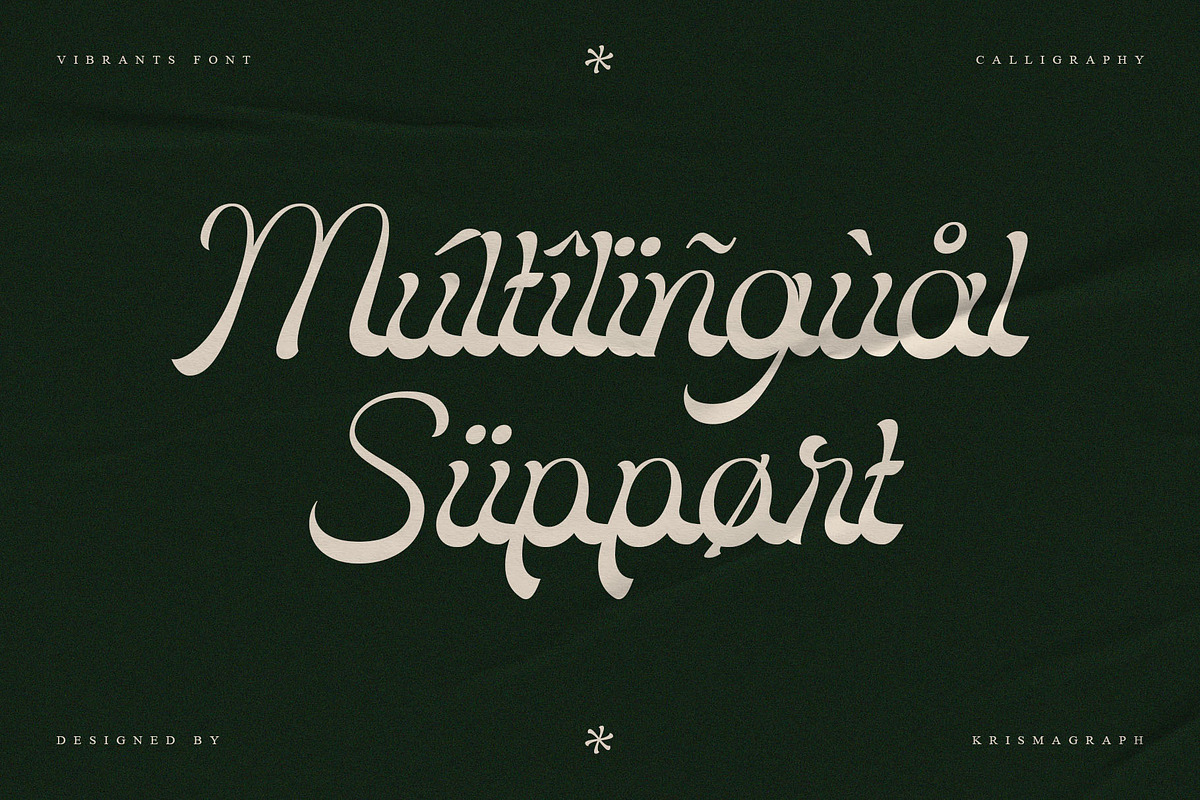 Vibrants — Modern Calligraphy Script, a Script Font by Krismagraph (Photo 7 of 10)
