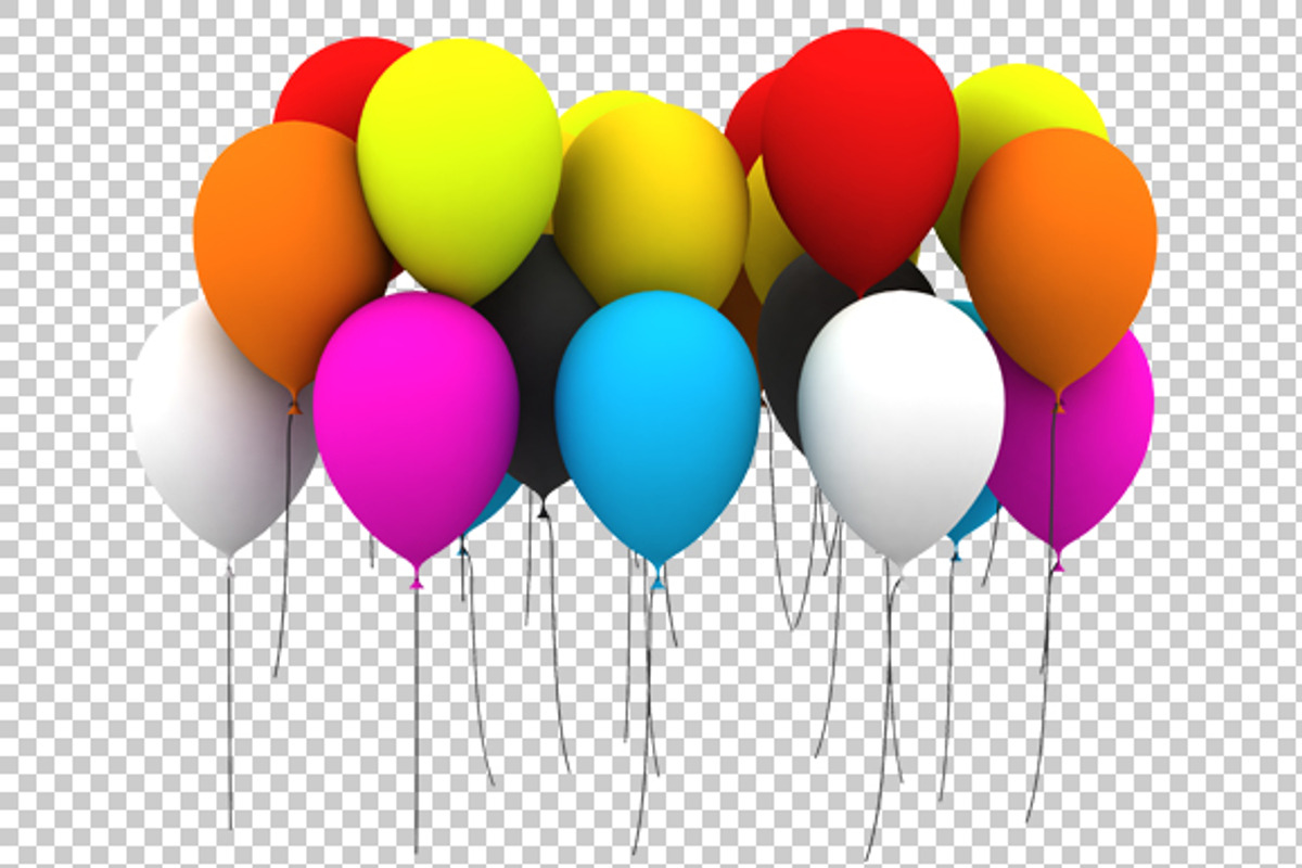 Balloons - 3D Render PNG