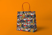 Vector Cute Woodland Animals Pattern, a Pattern Graphic by Chloe's Illustrations (Thumbnail 3 of 5)