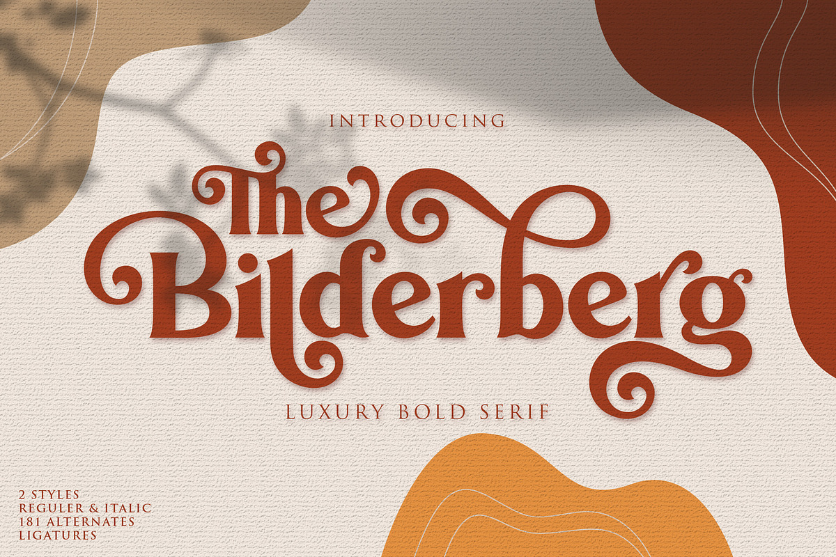 Bilderberg | Luxury Bold Serif, a Serif Font by Almeera Std (Photo 1 of 25)