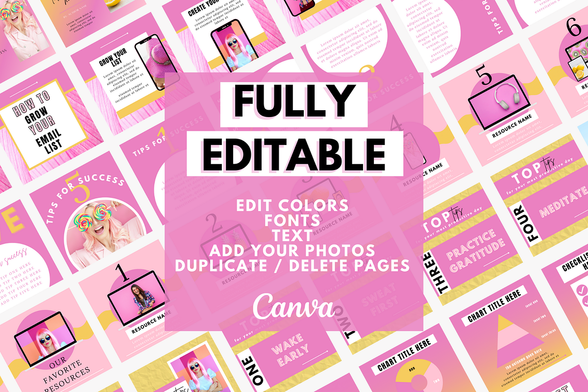 Colorful Instagram Carousels, a Social Media Template by Oh So Social Boutique (Photo 3 of 5)