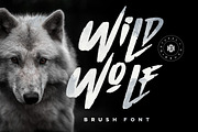Wild Wolf - Brush Font, a Font by Burhan Afif (Thumbnail 1 of 8)