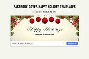 Facebook Cover Happy Holidays V3, a Social Media Template by Creativetacos (Thumbnail 2 of 2)