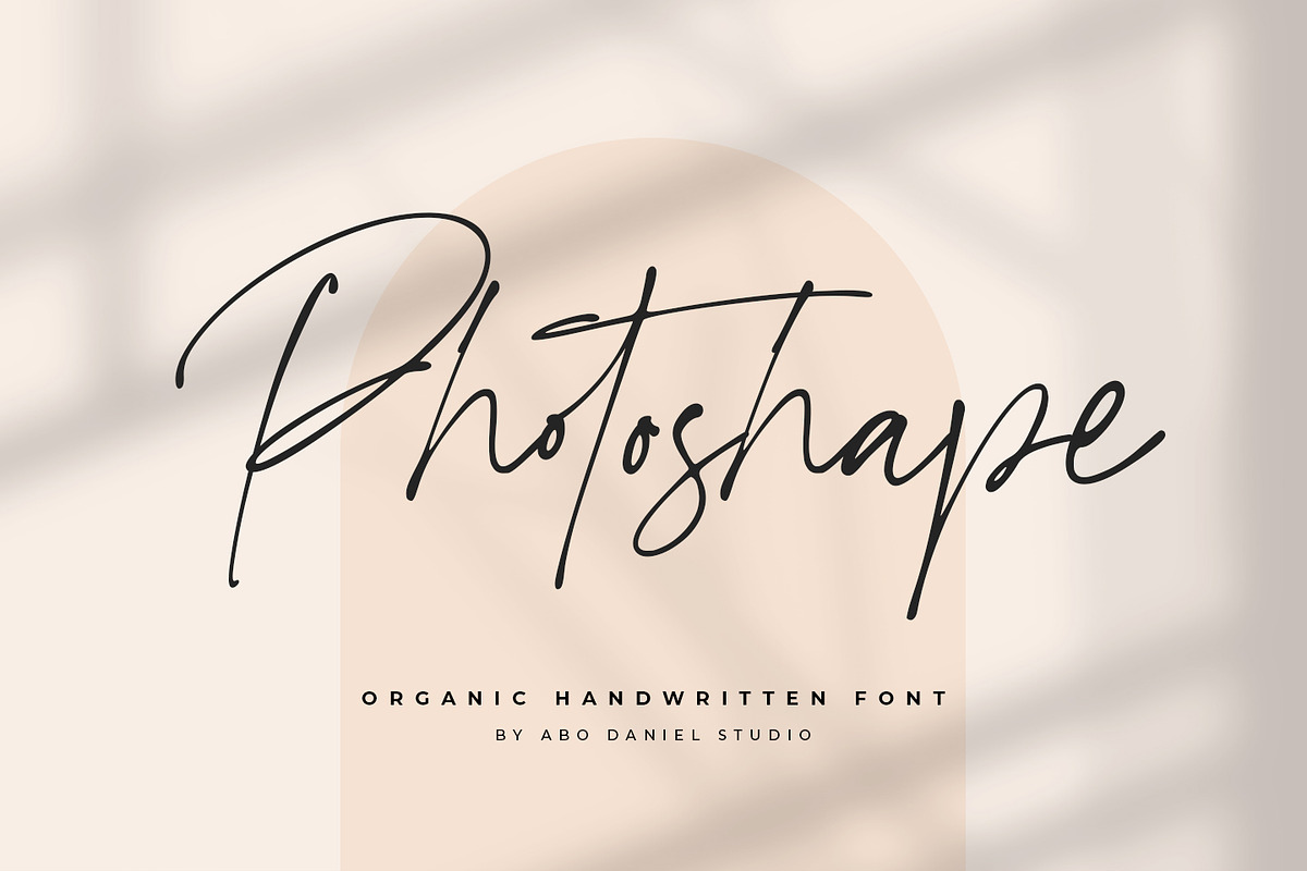 Photoshape, a Handwritten Font by Abo Daniel Studio (Photo 13 of 13)