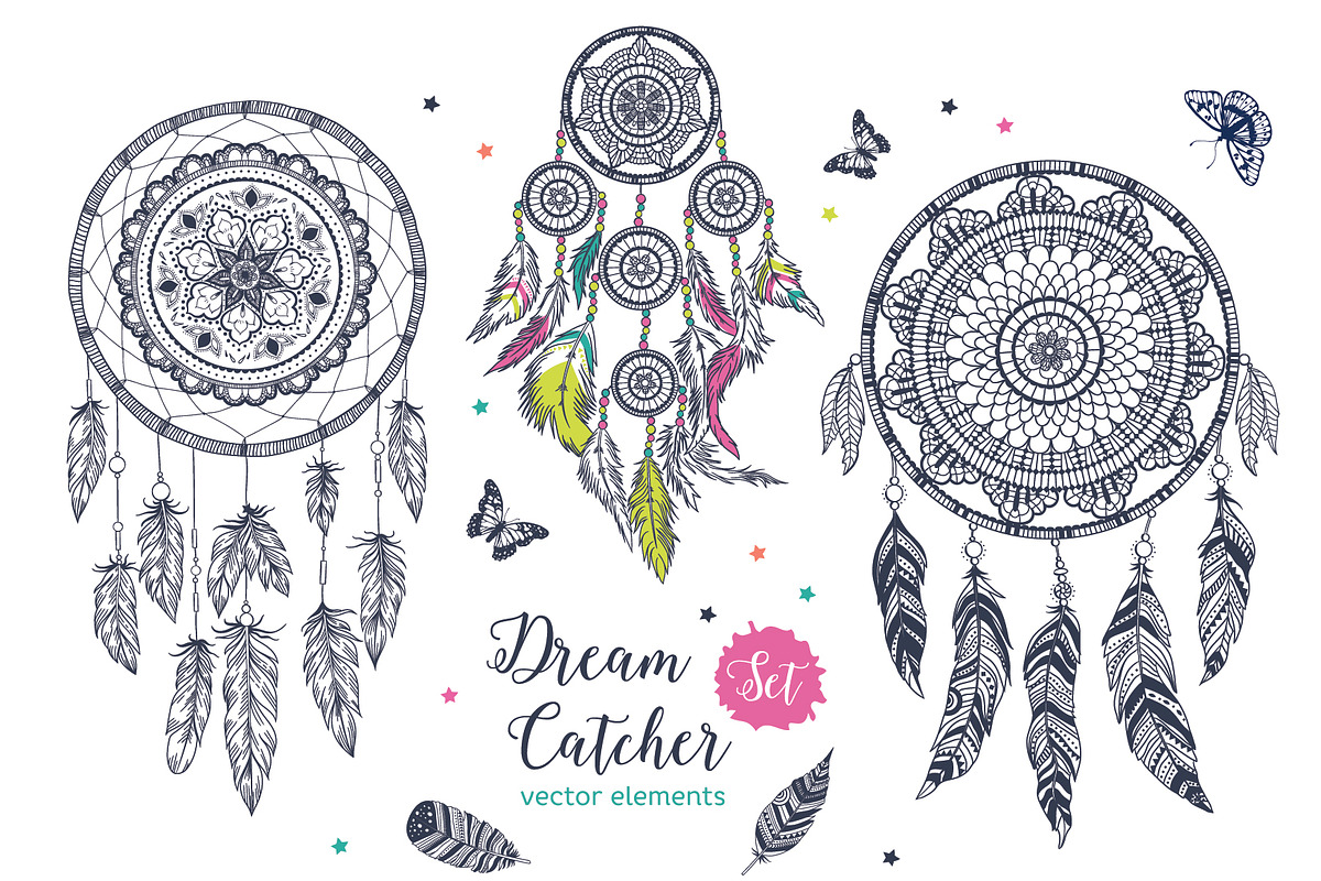 Dream Catcher Set, an Object Graphic by Angelina De Sol (Photo 3 of 5)