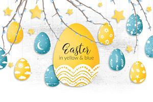 Easter in yellow & blue