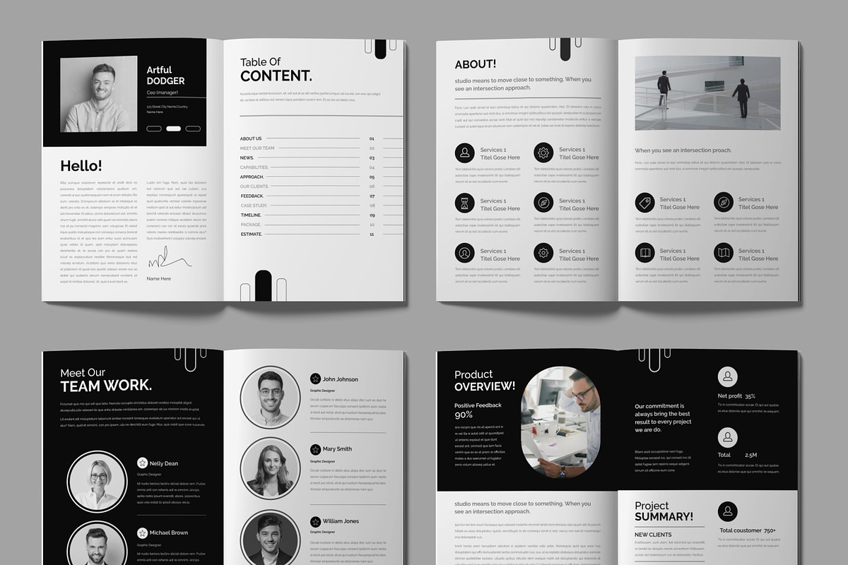Creative Proposal Template, a Stationery Template by ContestDesign (Photo 2 of 4)