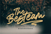 Besteam • A Brush Font, a Blackletter Font by azetypestudios.com (Thumbnail 1 of 11)