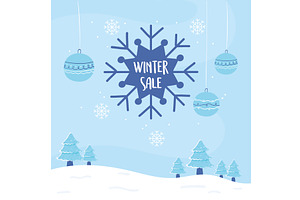 winter sale promotion, an Illustration by studiogstock