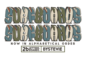 Surfboards Hand-Drawn Type