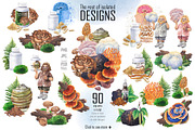 Watercolor Medicinal Mushrooms, a Healthcare Illustration by Ekaterina Glazkova (Thumbnail 7 of 9)
