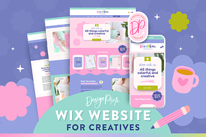 Wix Website Template | Cute Creative, a Wix Template by Design Pixie