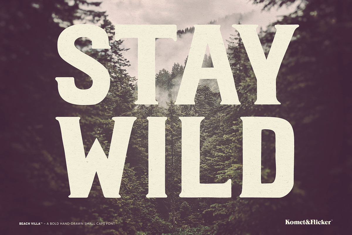 Beach Villa - A Bold Hand-Drawn Font, a Serif Font by Komet & Flicker (Photo 4 of 15)