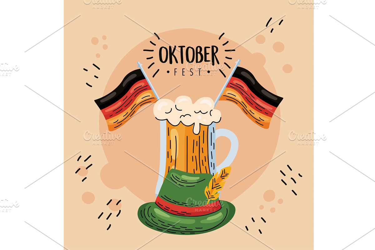 oktober fest celebration lettering, an Illustration by studiogstock