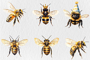 Little Honeybee Clipart, an Animal Illustration by Rose Art (Thumbnail 3 of 4)