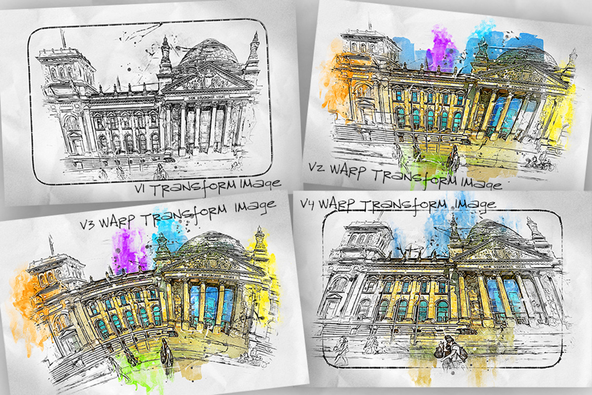 Pen Watercolor Photoshop Action, an Action Add-On by GorynArt (Photo 3 of 23)