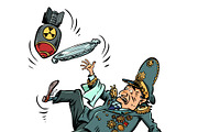 Slipping on a banana peel. A, a Person Illustration by rogistok (Thumbnail 3 of 3)