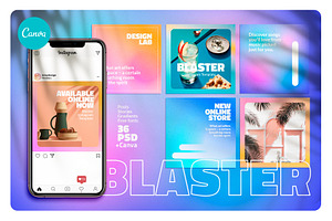 BLASTER - Canva Instagram Template