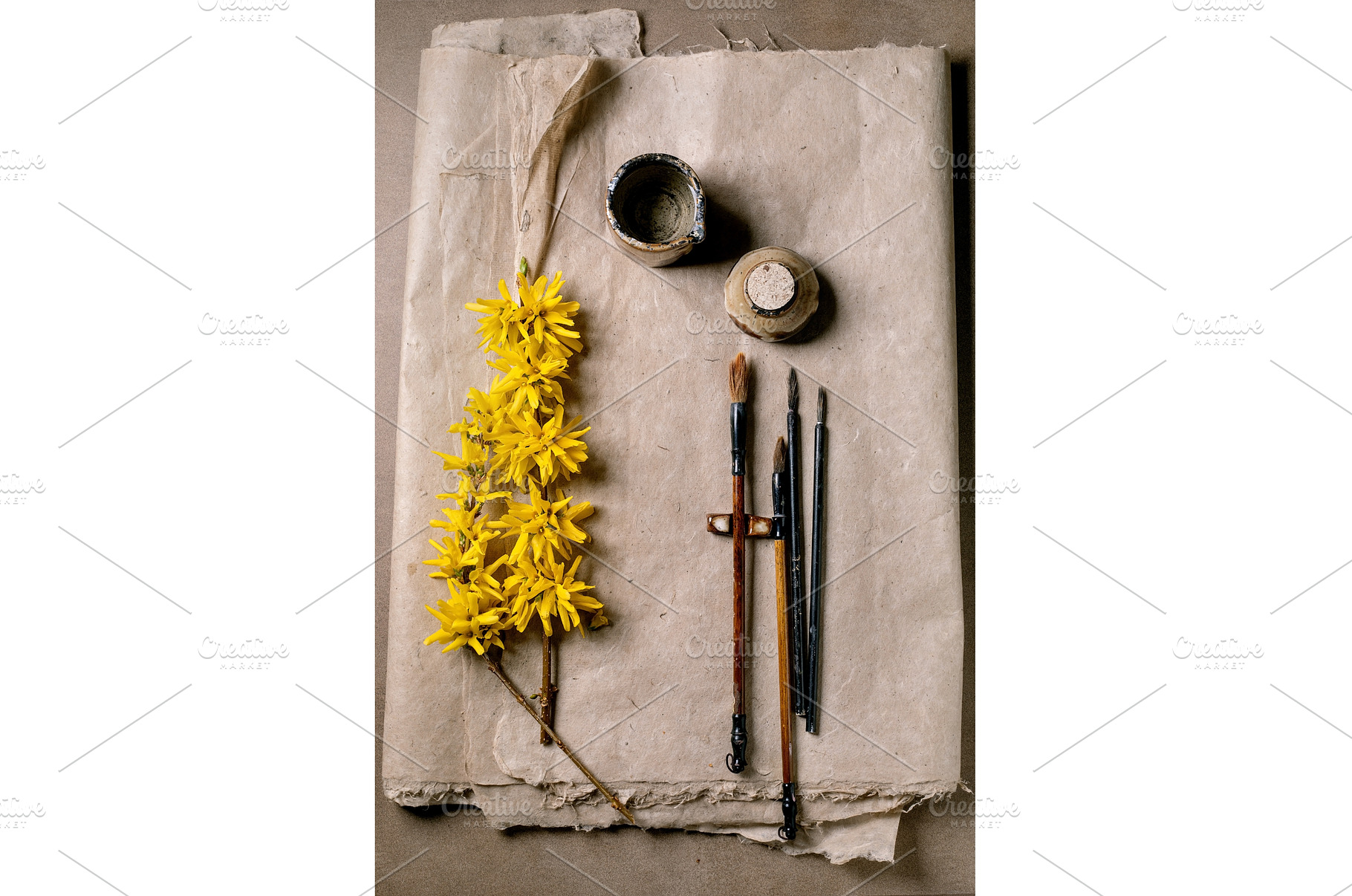 Artistic Workspace With Yellow, an Arts & Entertainment Photo by Natasha Breen