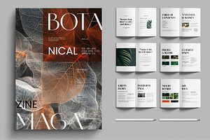 Modern Botanical Magazine Layout, a Magazine Template by MightyDesign