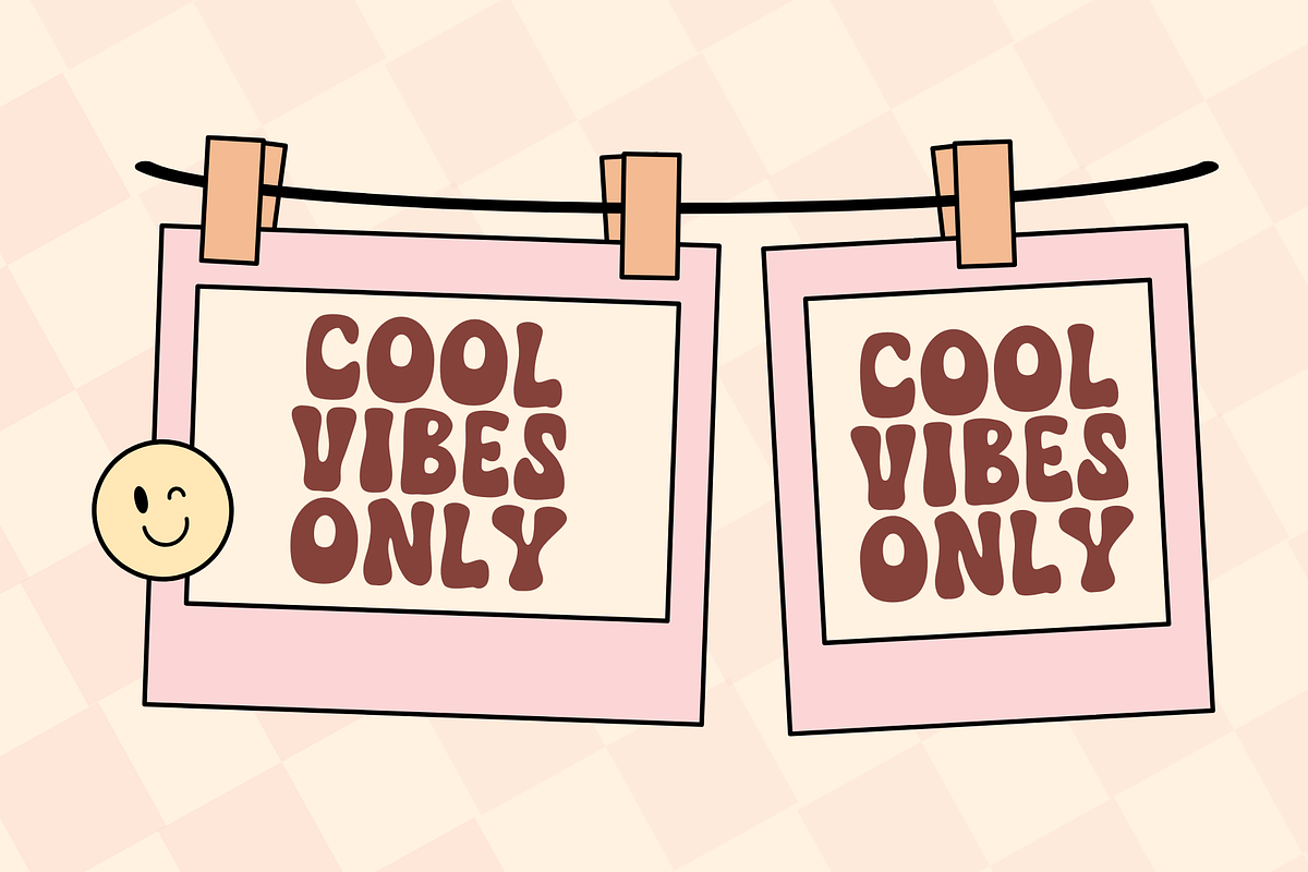 Groovy Rainbow is groovy font, a Serif Font by Brown Cupple (Photo 2 of 5)