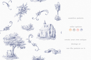 Toile De Jouy Pattern And Motifs